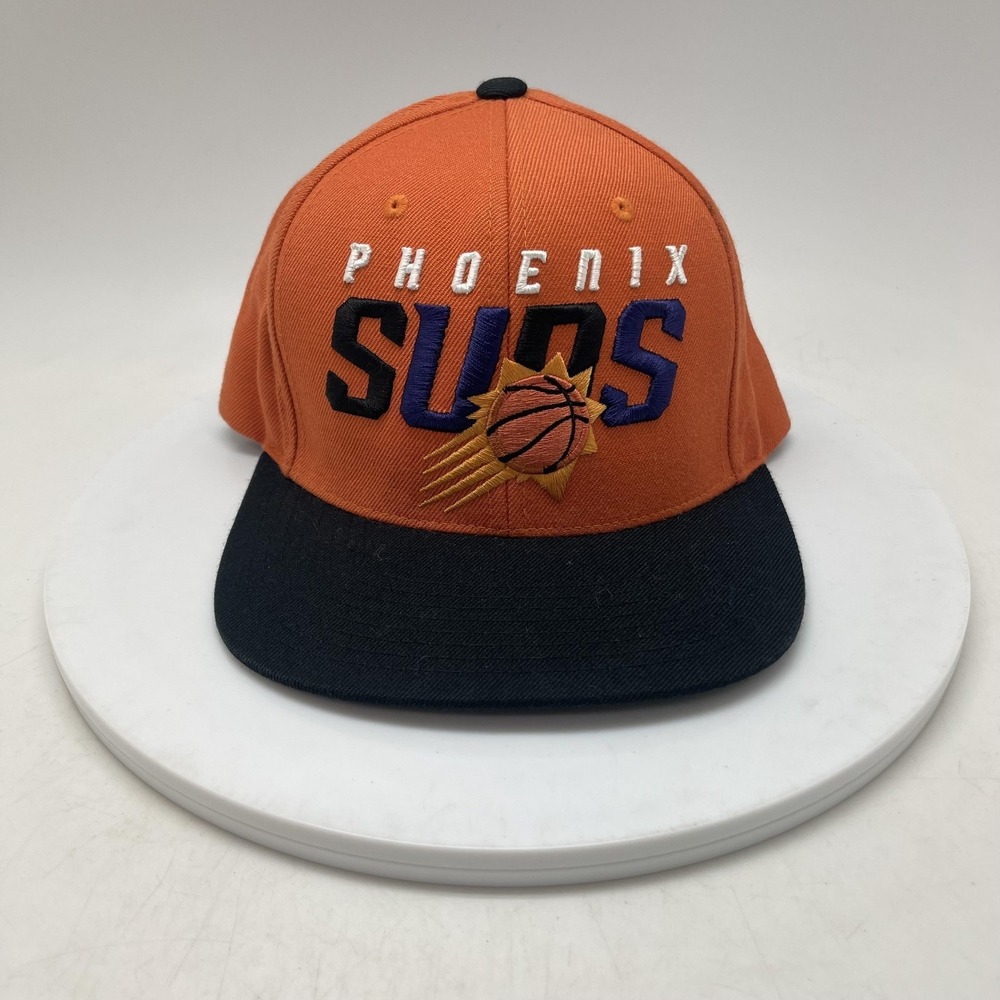 Phoenix Suns Hat Cap Snap Back One Size Orange NBA‎ Basketball Mitchell & Ness